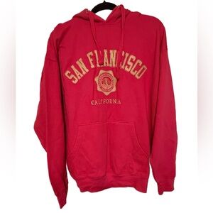 NWOT OBSI San Francisco Hot Pink Hoodie, Size 2XL